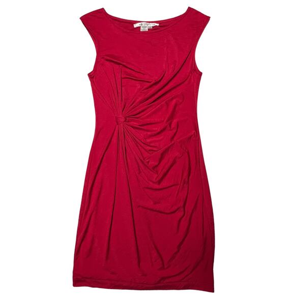 Red Sleeveless Fitted Max Studio Dress Size Medium - Picture 7 of 12